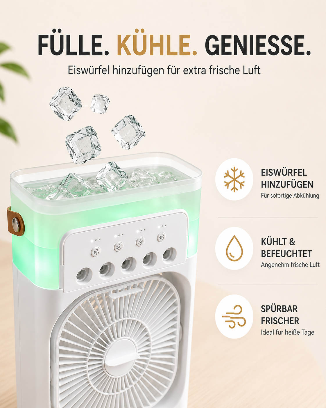 LuftWerk™ AirCool Pro 3-in-1 Luftkühler