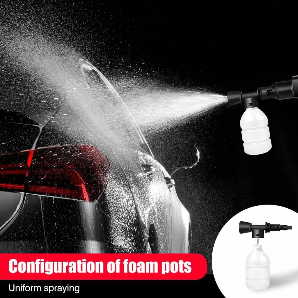 21V Cordless Power Washer Gun, Portable Pressure Cleaner with 2 Batteries & 5M Hose, 25CM Jet Wash for Car, Bike, Yard, Home