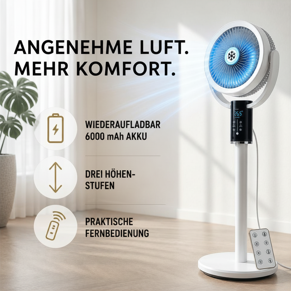LuftWerK™ AeroPro – Leise Kühlung für warme Nächte