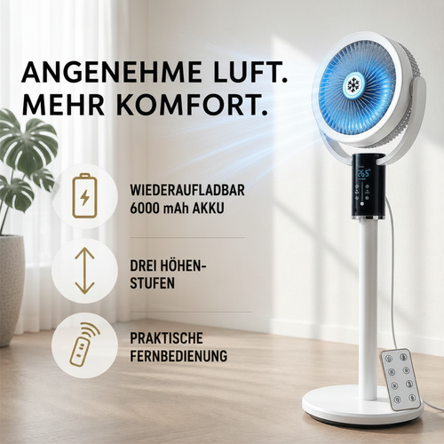LuftWerK™ AeroPro – Leise Kühlung für warme Nächte